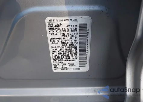 2013 Nissan Rogue S z USA, uszkodzony, nr VIN JN8AS5MV4DW659112